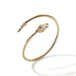 Naga Cuff, 14K Gold, Diamonds, Slim - CGGX6034422DI-John Hardy-Renee Taylor Gallery