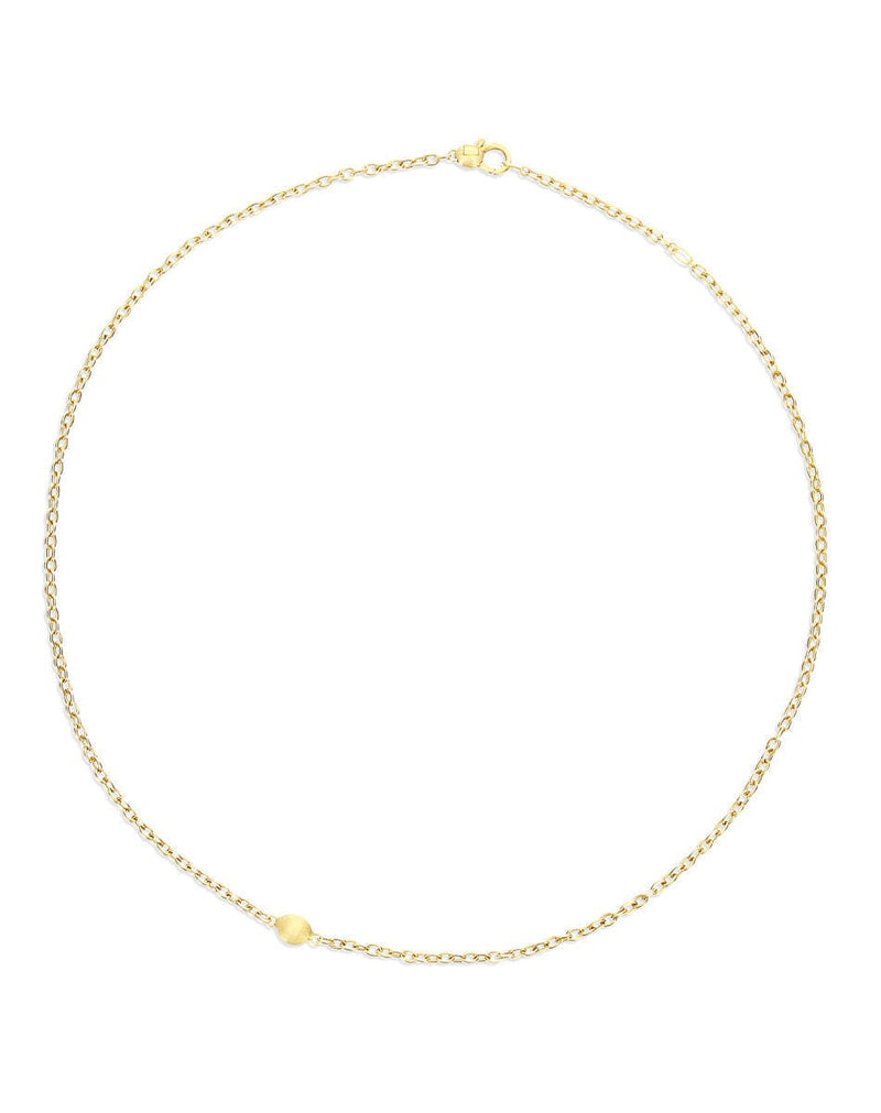 "Boules" Chain Necklace in Hand-Engraved Gold - CN1-609-Nanis-Renee Taylor Gallery