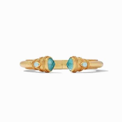 Cannes Demi Cuff - Iridescent Bahamian Blue-Julie Vos-Renee Taylor Gallery