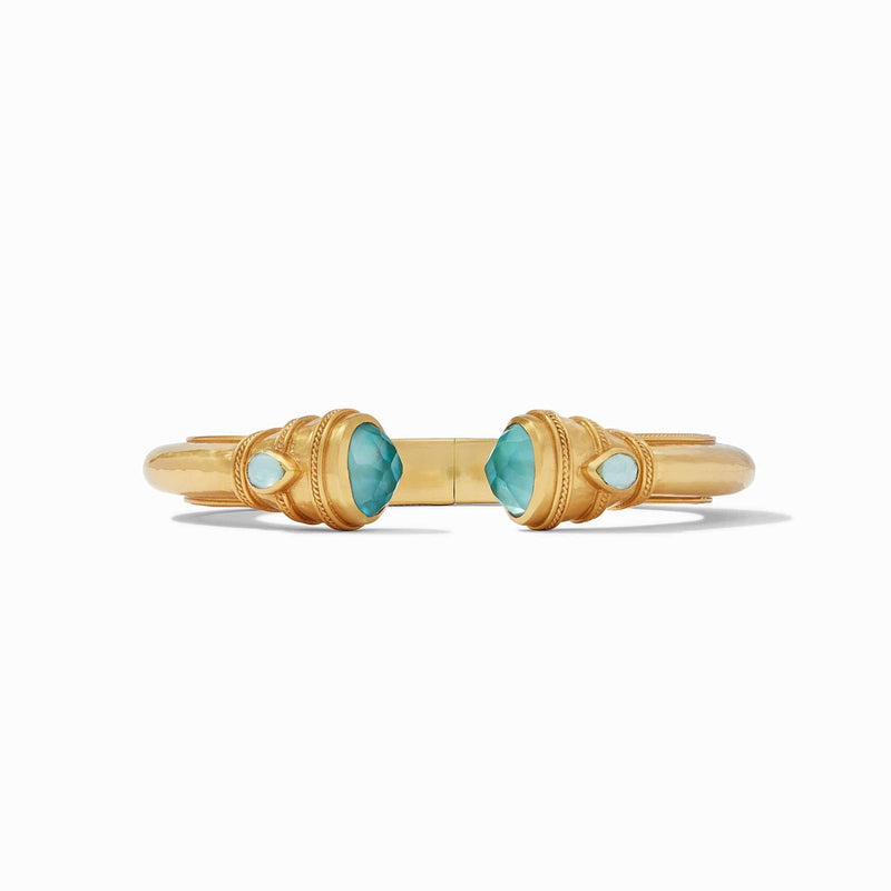 Cannes Demi Cuff - Iridescent Bahamian Blue-Julie Vos-Renee Taylor Gallery