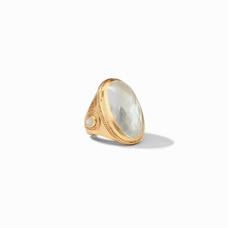 Cannes Statement Ring - Iridescent Clear Crystal-Julie Vos-Renee Taylor Gallery