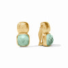 Catalina Clip Earrings - Iridescent Aquamarine Blue-Julie Vos-Renee Taylor Gallery