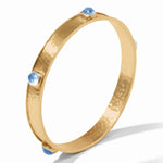 Catalina Stone Bangle - Iridescent Capri Blue-Julie Vos-Renee Taylor Gallery