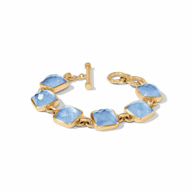 Catalina Stone Bracelet - Iridescent Chalcedony Blue-Julie Vos-Renee Taylor Gallery