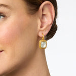 Cheval Hoop & Charm Earring - Iridescent London Blue-Julie Vos-Renee Taylor Gallery