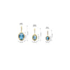 "Reverse" Ciliegine Gold, Multi Stone Double-face Ball Drop Earrings-Nanis-Renee Taylor Gallery