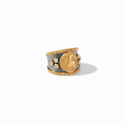 Coin Crest CZ Ring-Julie Vos-Renee Taylor Gallery