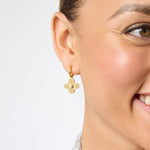 Corinth Hoop & Charm Earrings - Pearl-Julie Vos-Renee Taylor Gallery