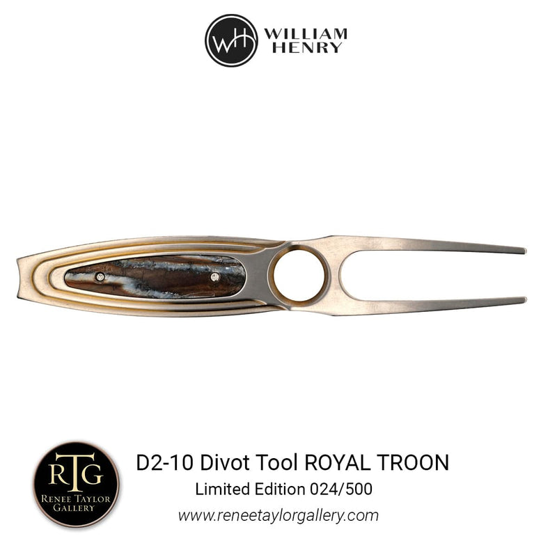 Titanium Limited Edition Divot Tool - D2-10 ROYAL TROON-William Henry-Renee Taylor Gallery