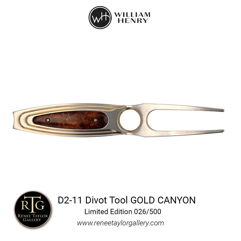 Titanium Limited Edition Divot Tool - D2-11 GOLD CANYON-William Henry-Renee Taylor Gallery