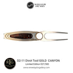 Titanium Limited Edition Divot Tool - D2-11 GOLD CANYON-William Henry-Renee Taylor Gallery