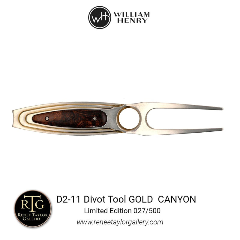 Titanium Limited Edition Divot Tool - D2-11 GOLD CANYON-William Henry-Renee Taylor Gallery