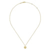 14K White-Yellow Gold Bujukan Diamond Cut Pendant Necklace - NK6862M45JJ-Gabriel & Co.-Renee Taylor Gallery