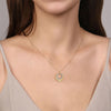 14K Yellow Gold Diamond and Diamond Cut Texture Pendant Necklace - NK7261Y45JJ-Gabriel & Co.-Renee Taylor Gallery