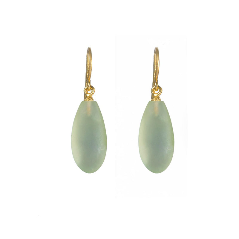 Matte Prehnite 24K Gold Vermeil Earrings-Joyla-Renee Taylor Gallery