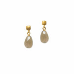 Cube Faceted Labradorite 24K Gold Vermeil Earrings-Joyla-Renee Taylor Gallery