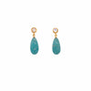 5mm Rainbow Moonstone,, Amazonite Matte, 10X20mm 24K Gold Vermeil Earrings-Joyla-Renee Taylor Gallery