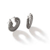 Classic Chain Silver Hoop Earrings - EB900995-John Hardy-Renee Taylor Gallery