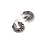 Classic Chain Silver Hoop Earrings - EB900995-John Hardy-Renee Taylor Gallery