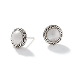 Sterling Silver Pearl Stud Earrings - EB90664-John Hardy-Renee Taylor Gallery