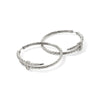 Spear Silver Diamond Pave Hoop Earrings - EBP9012472DI-John Hardy-Renee Taylor Gallery