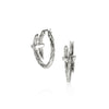 Spear Silver Diamond Pave Hoop Earrings - EBP986742DI-John Hardy-Renee Taylor Gallery