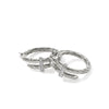 Spear Silver Diamond Pave Hoop Earrings - EBP986742DI-John Hardy-Renee Taylor Gallery