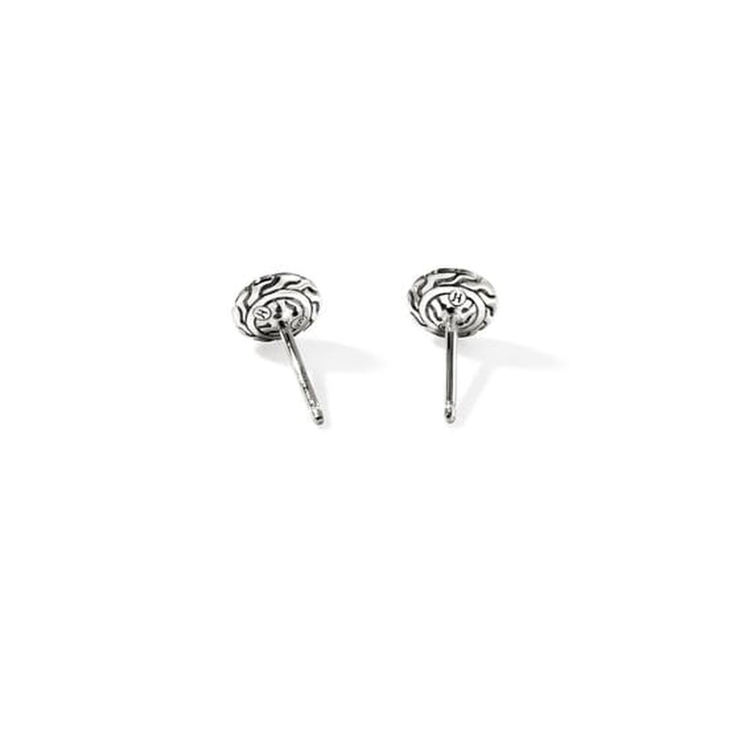 JH Essential Pavé Stud Earring, Sterling Silver, Diamonds - EBP987022DI-John Hardy-Renee Taylor Gallery