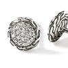 JH Essential Pavé Stud Earring, Sterling Silver, Diamonds - EBP987022DI-John Hardy-Renee Taylor Gallery