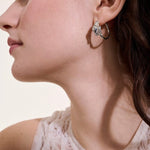 Naga Hoop Earrings, Sterling Silver - EBS603571BSP-John Hardy-Renee Taylor Gallery