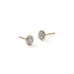 JH Essential Pavé Stud Earring, Gold, Diamonds - EGGX987022DI-John Hardy-Renee Taylor Gallery