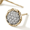 JH Essential Pavé Stud Earring, Gold, Diamonds - EGGX987022DI-John Hardy-Renee Taylor Gallery