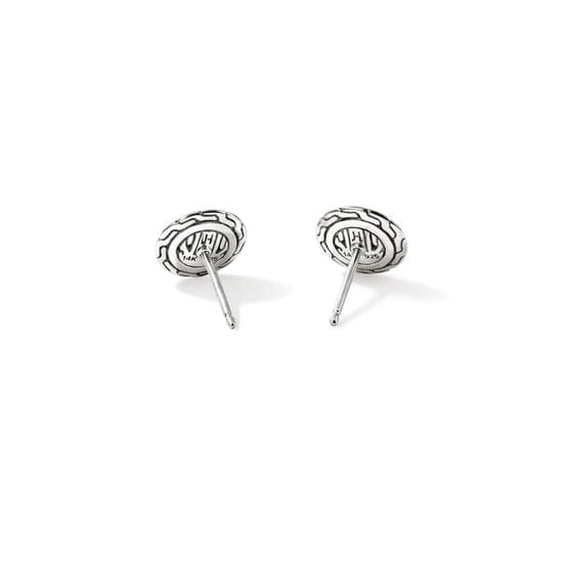 JH Essential Stud Earring, Gold, Sterling Silver, 10MM - EZZ98718-John Hardy-Renee Taylor Gallery