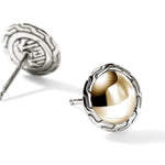 JH Essential Stud Earring, Gold, Sterling Silver, 10MM - EZZ98718-John Hardy-Renee Taylor Gallery