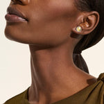 JH Essential Stud Earring, Gold, Sterling Silver, 10MM - EZZ98718-John Hardy-Renee Taylor Gallery