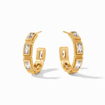 Baguette Hoop Earrings - Cubic Zirconia-Julie Vos-Renee Taylor Gallery