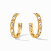 Baguette Hoop Earrings - Cubic Zirconia-Julie Vos-Renee Taylor Gallery