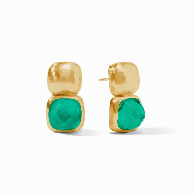 Catalina Earrings - Iridescent Emerald Green-Julie Vos-Renee Taylor Gallery