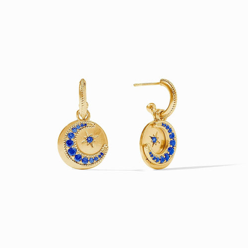 Luna 4-in-1 Charm Earrings - Sapphire Blue-Julie Vos-Renee Taylor Gallery