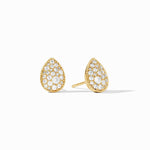 Luna Teardrop Stud - Cubic Zirconia-Julie Vos-Renee Taylor Gallery