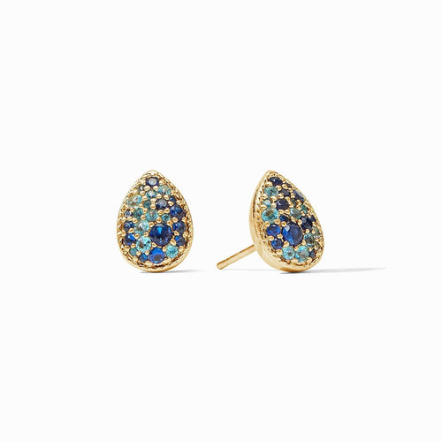 Luna Teardrop Stud - Ombre Blue-Julie Vos-Renee Taylor Gallery