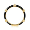 14K Yellow Gold Bujukan Stackable Ring with Black Enamel - LR52650E8Y4JJJ-Gabriel & Co.-Renee Taylor Gallery