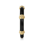 14K Yellow Gold Bujukan Stackable Ring with Black Enamel - LR52650E8Y4JJJ-Gabriel & Co.-Renee Taylor Gallery