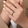 14K Yellow Gold Bujukan Stackable Ring with Black Enamel - LR52650E8Y4JJJ-Gabriel & Co.-Renee Taylor Gallery