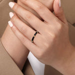 14K Yellow Gold Bujukan Stackable Ring with Black Enamel - LR52650E8Y4JJJ-Gabriel & Co.-Renee Taylor Gallery