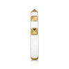 14K Yellow Gold Pyramid Stackable Ring with White Enamel - LR52654E9Y4JJJ-Gabriel & Co.-Renee Taylor Gallery