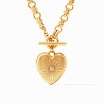 Esme Heart Necklace - Cubic Zirconia-Julie Vos-Renee Taylor Gallery