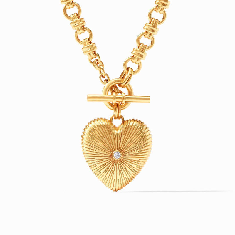 Esme Heart Necklace - Cubic Zirconia-Julie Vos-Renee Taylor Gallery