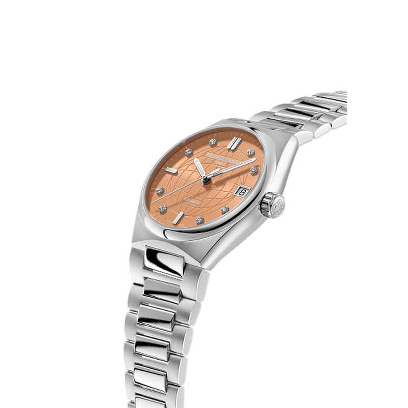 Highlife Ladies Automatic - Orange-Frederique Constant-Renee Taylor Gallery