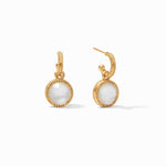 Fleur-de-Lis Hoop & Charm Reversible Earrings - Shell Pearl-Julie Vos-Renee Taylor Gallery